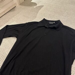 Giorgio Armani Men’s Black Polo long sleeve Shirt